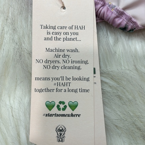 🆕HAH Hot as Hell Floral Bikini TRICK-INI TOP in Cheap Perfume Lavender Pink - Picture 6 of 6